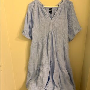 GAP Sky Blue V-Neck Dress